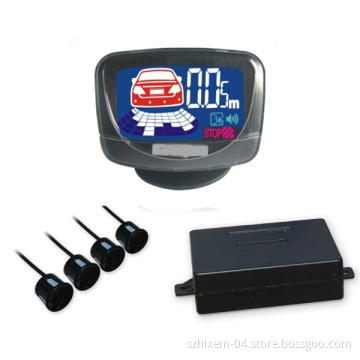 Parking Sensor Parking Radar LCD001 with LCD Display 4 Sensors with 2.5m Wire White Black Silver Sensor Available
